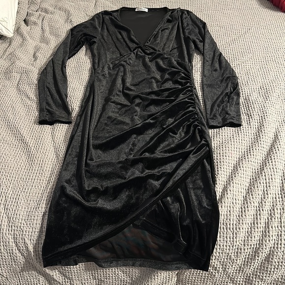 Velvet midi dress - Picture 2 of 2